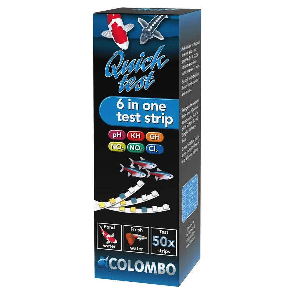 Colombo Quick Test 6 In 1 Test Strips