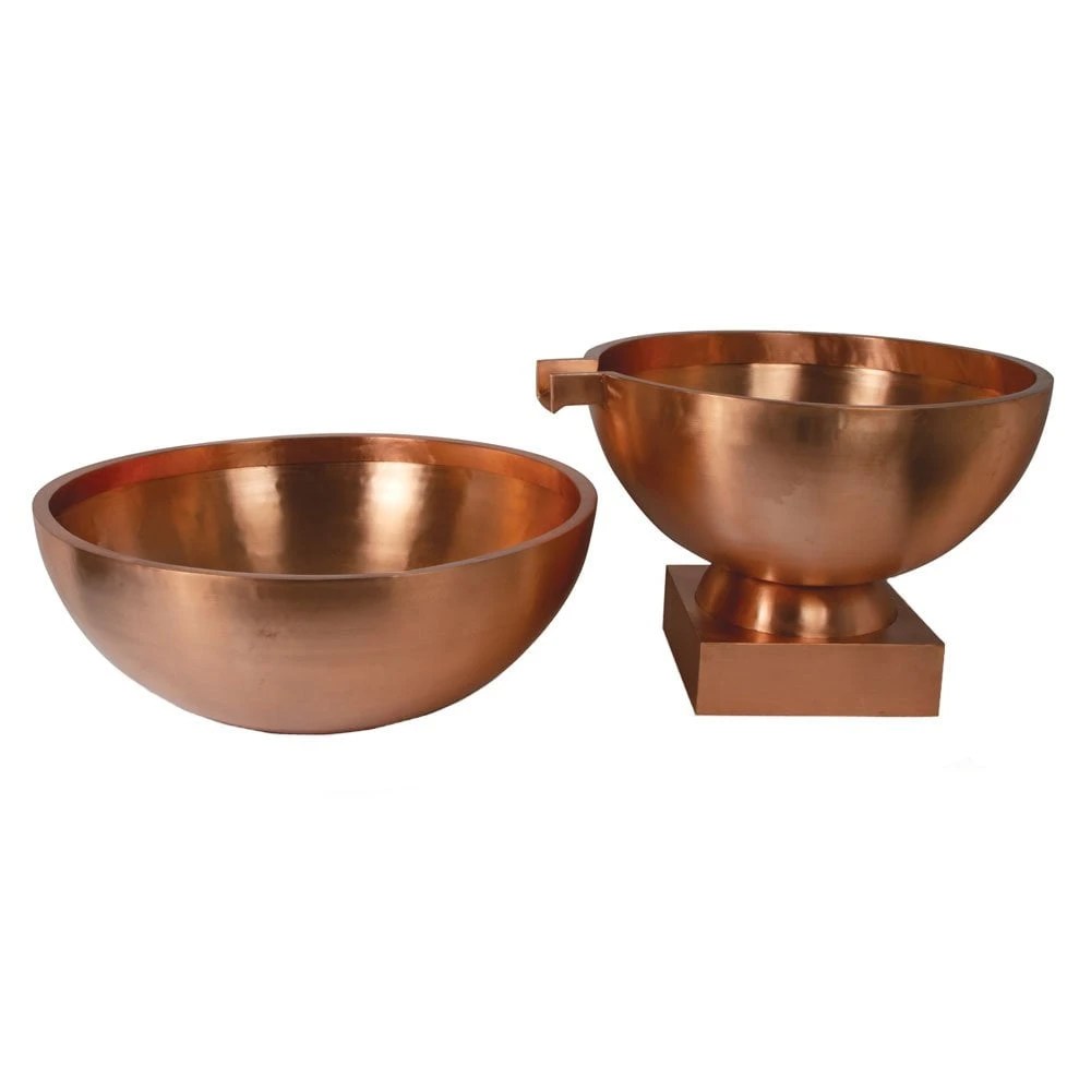 OASE Round Copper Bowl With Small Spillway - Image 3