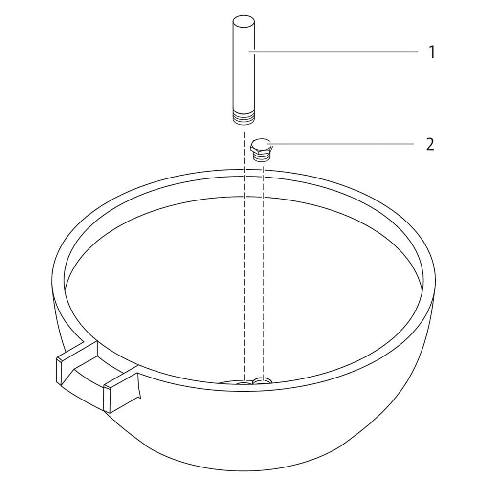 OASE Round Copper Bowl With Small Spillway - Image 6